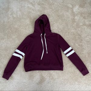 Burgundy hoodie from FOREVER 21